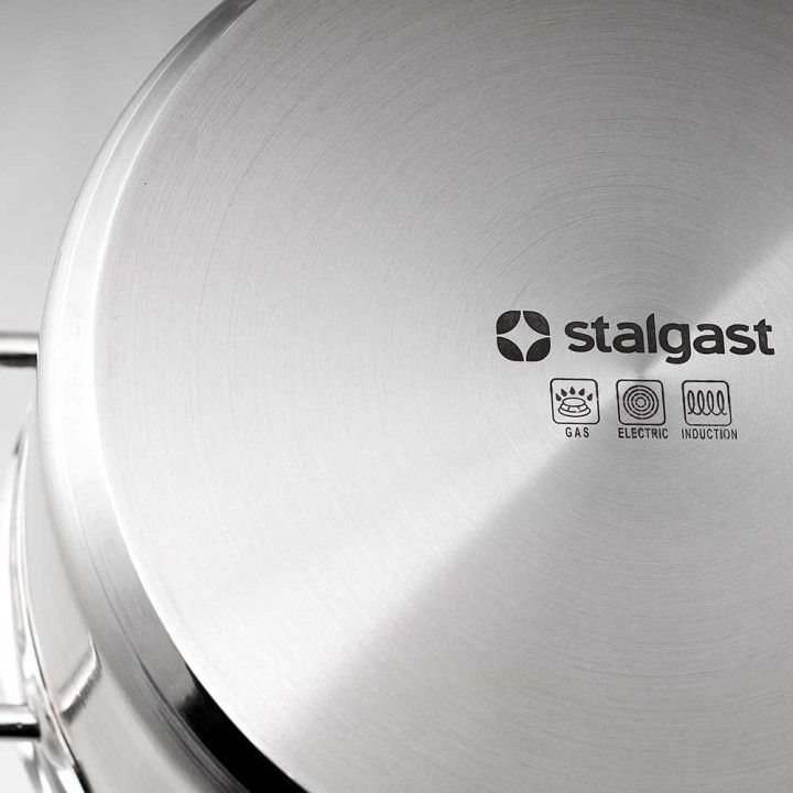 Garnek wysoki d 160 mm 2,5 l z pokrywką | Stalgast 011162
