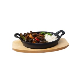 Półmisek żeliwny do serwowania 210x150 mm | Stalgast 049012