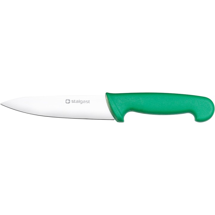 Nóż kuchenny L 220 mm zielony | Stalgast 281212