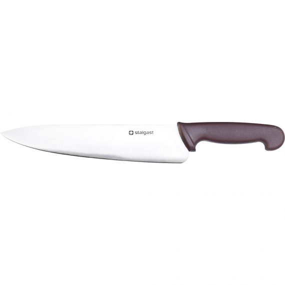 nóż kuchenny, HACCP, brązowy, L 250 mm | 281256 STALGAST Nóż kuchenny L 250 mm brązowy | Stalgast 281256