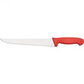 nóż do mięsa, HACCP, czerwony, L 200 mm