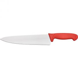 nóż kuchenny, HACCP, czerwony, L 200 mm