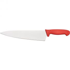 nóż kucharski, HACCP, czerwony, L 260 mm