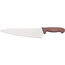 nóż kucharski, HACCP, brązowy, L 260 mm
