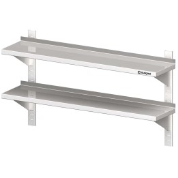 Półka wisząca, przestawna,podwójna 1200x300x660 mm | Stalgast 610020