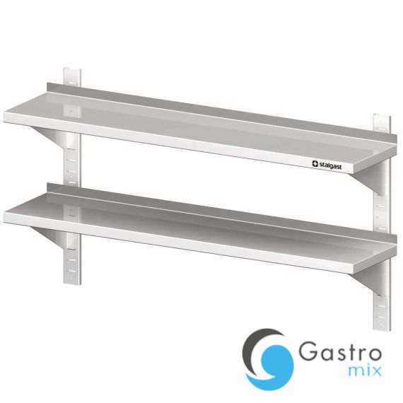 półka stalowa, wisząca, przestawna, podwójna, 1200x300x660 mm | 610020 stalgast Półka wisząca, przestawna,podwójna 1200x300x660 mm | Stalgast 610020