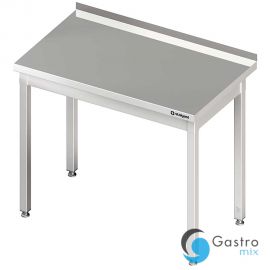 stół stalowy bez półki, przyścienny, skręcany, 800x600x850 mm