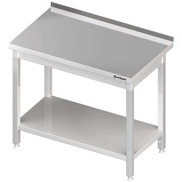 Stół przyścienny z półką 1000x600x850 mm skręcany | Stalgast 611306
