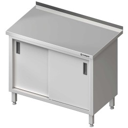 Stół przyścienny z drzwiami suwanymi 1000x600x850 mm | Stalgast 612006