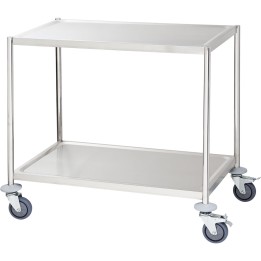 Wózek kelnerski 2-półkowy płaski bez rączek | Stalgast 661040