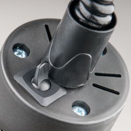 Wisząca lampa grzewcza do potraw | Stalgast 692611 lampa do podgrzewania potraw wisząca, czarna, P 0.25 kW, U 230 V | 692611 stalgast