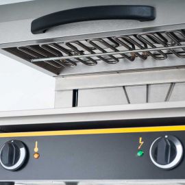 Salamander elektryczny 600 mm | Stalgast 744000 salamander z ruchomą głowicą, W 600 mm, P 4 kW, U 400 V