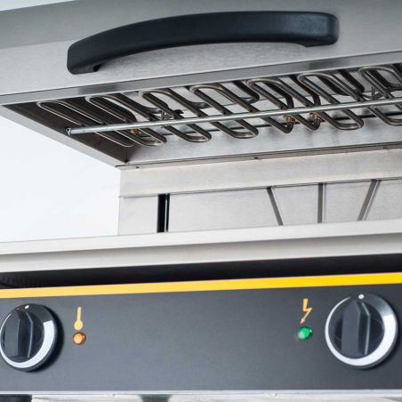 salamander z ruchomą głowicą, W 600 mm, P 4 kW, U 400 V Salamander elektryczny 600 mm | Stalgast 744000