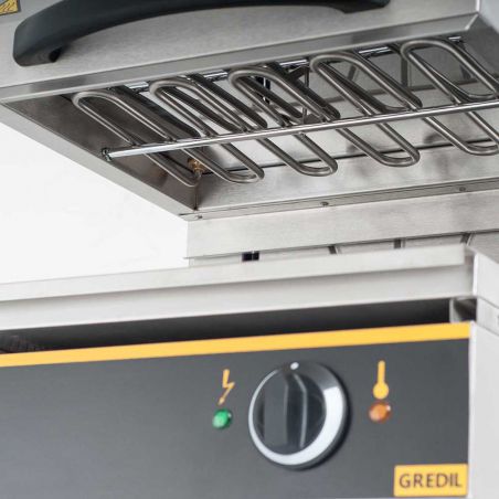 salamander z ruchomą głowicą, W 450 mm, P 2.8 kW, U 230 V Salamander elektryczny 450 mm | Stalgast 744020