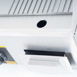 Płyta grillowa gładka/ryflowana | Stalgast 745120 płyta grillowa 1/2 gładka, 1/2 ryflowana, P 3.5 kW, U 230 V | 745120 stalgast