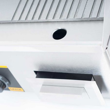 płyta grillowa 1/2 gładka, 1/2 ryflowana, P 3.5 kW, U 230 V | 745120 stalgast Płyta grillowa gładka/ryflowana | Stalgast 745120