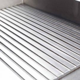 Płyta grillowa gładka/ryflowana | Stalgast 745120 płyta grillowa 1/2 gładka, 1/2 ryflowana, P 3.5 kW, U 230 V | 745120 stalgast