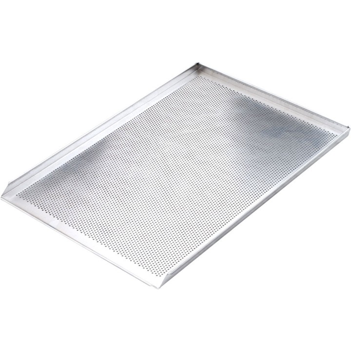 Blacha wypiekowa aluminiowa perforowana 3 ranty 1,5 mm (600x400) mm | Unox 911201