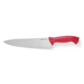 Nóż kucharski HACCP 240 mm Nóż HACCP kucharski 24cm-czerwony | 842720 hendi