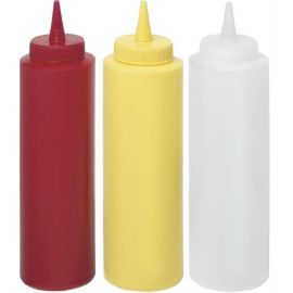 dyspensery do sosów KITCHEN LINE Dyspenser do zimnych sosów 0,35l przezroczysty Kitchen Line  | 557822 HENDI