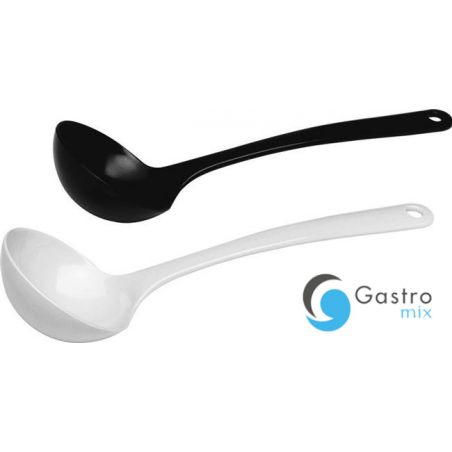 Chochla z melaminy czarna-długość 300 mm | 563755 HENDI Chochla  czarna 0,14 l