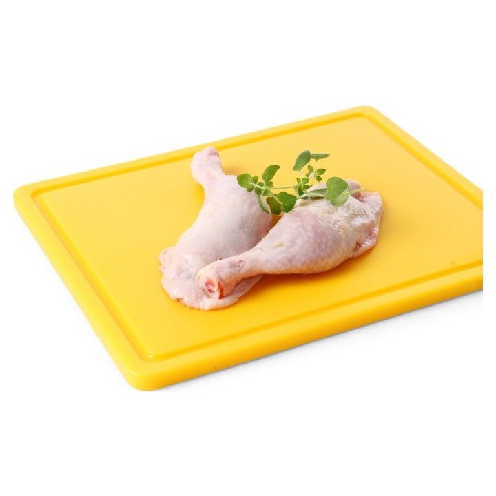 Deska do krojenia HACCP - GN 1/2 żółta do surowego drobiu