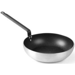 Patelnia Wok aluminiowa z marmurową powłoką nieprzywierającą-280x(H)75 mm | 627730 HENDI