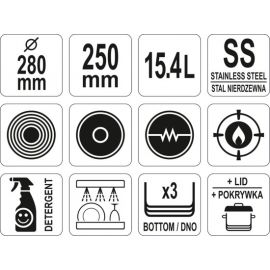  GARNEK ŚREDNI Z POKRYWKĄ   57,3L     YG-00028 YATO