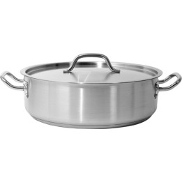 GARNEK NISKI DO DUSZENIA Z POKRYWKĄ ZE STALI NIERDZEWNEJ 11,2L| YG-00055 YATO