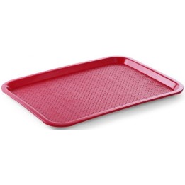 Taca z polipropylenu - FAST FOOD 305x415 mm czerwona