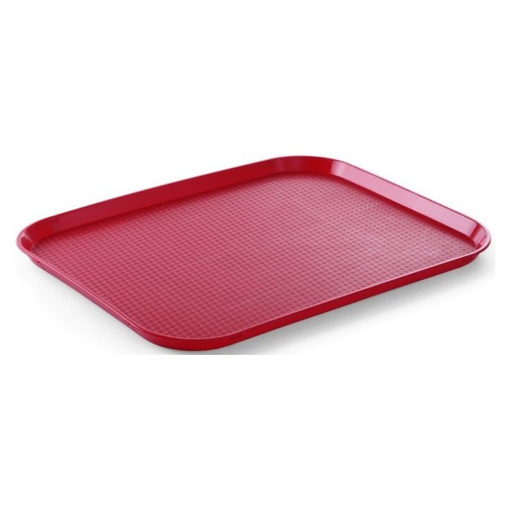 Taca z polipropylenu - FAST FOOD 350x450 czerwona