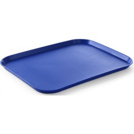 Taca z polipropylenu - FAST FOOD 350x450 niebieska