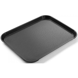 Taca z polipropylenu - Fast Food Czarna