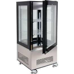 WITRYNA CHŁODNICZA 270L 65x65x150 CZARNA| YATO YG-05064