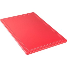 deska do krojenia, czerwona, HACCP, 600x400x18 mm | 341631 STALGAST