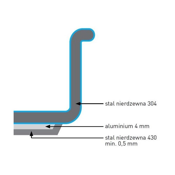 Garnek wysoki Kitchen Line z pokrywką 9 l; śr. 240 x 200 h