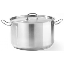 Garnek średni Kitchen Line z pokrywką 15 l; śr. 320 x 190 h