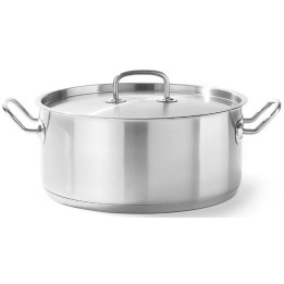 Garnek niski Kitchen Line z pokrywką 7,4 l; śr. 280 x 120 h