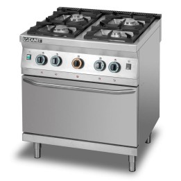 KUCHNIA GAZOWA 4-PALNIKOWA Z PIEKARNIKIEM GAZOWYM GN 2/1 | LOZAMET L900.KG4 PG