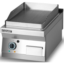 GRILL PŁYTOWY ELEKTRYCZNY - PŁYTA RYFLOWANA  | LOZAMET L900.GPE450R