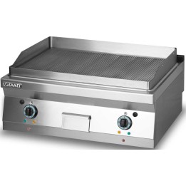 GRILL PŁYTOWY ELEKTRYCZNY - PŁYTA RYFLOWANA  | LOZAMET L900.GPE900R