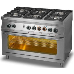 KUCHNIA GAZOWA 6-PALNIKOWA Z PIEKARNIKIEM ELEKTRYCZNYM 3 x GN 1/1 | L700.KG6 PE max