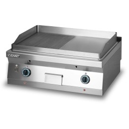 GRILL PŁYTOWY GAZOWY - PŁYTA ½ RYFLOWANA + ½ GŁADKA  |LOZAMET  L700.GPG800RG