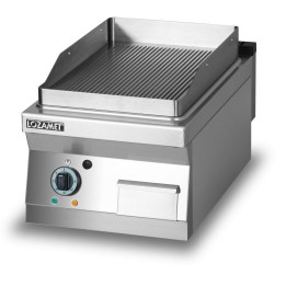 GRILL PŁYTOWY ELEKTRYCZNY - PŁYTA RYFLOWANA  | LOZAMET L700.GPE400R