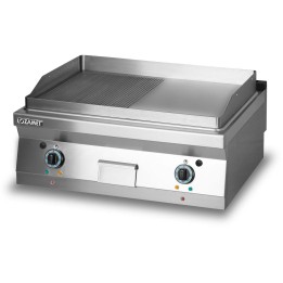 GRILL PŁYTOWY ELEKTRYCZNY - PŁYTA ½ RYFLOWANA + ½ GŁADKA | LOZAMET L700.GPE800RG