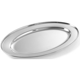 półmisek do mięs i wędlin - 500x350 mm owalny, stalowy