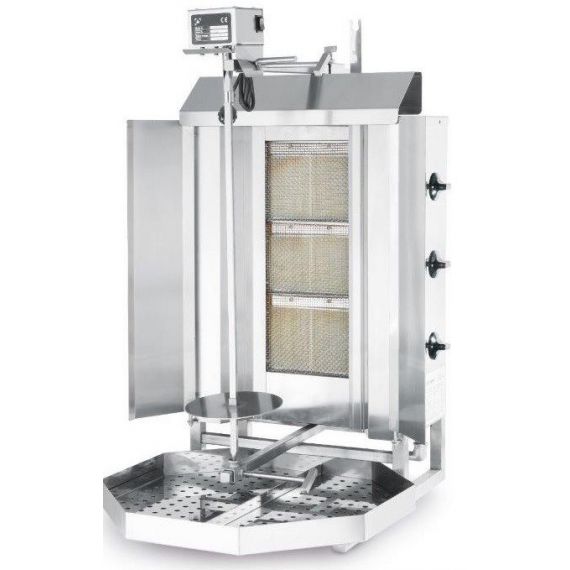 Kebab gazowy Profi Line, 3-strefowy 