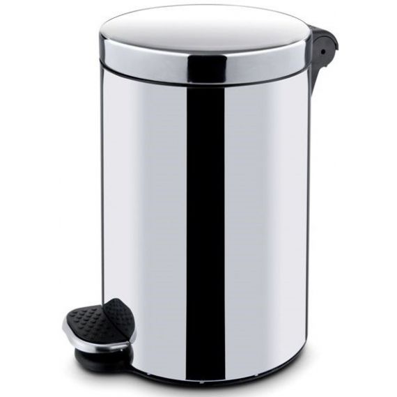 Kosz na śmieci pedałowy okrągły z wkładem 20 l, wys. 44 cm 