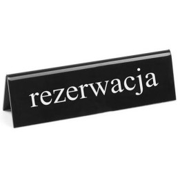 Tabliczka informacyjna "Rezerwacja" PL