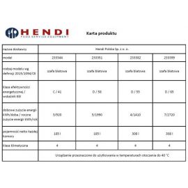  Stół chłodniczy 3 drzwi, z agregatem bocznym, o wym. 1800x600x850 mm